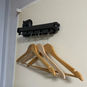 Suction Wall Mounted Clothes Hanger Retractable Wall Mounted Laundry Drying Rack Collapsible Drying Racks Space Saving